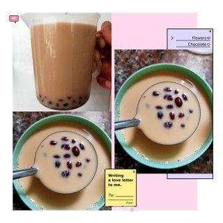 自制红豆焦糖奶茶的做法步骤：12