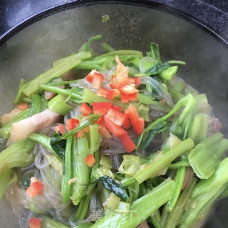 菠菜炖粉条的做法步骤：22