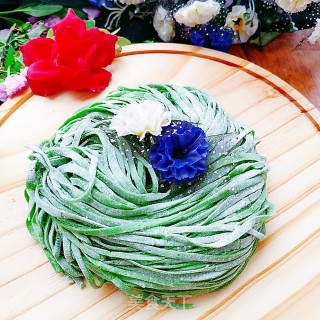 手擀菠菜面的做法步骤：18
