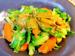 芝麻酱小白菜的做法步骤：4