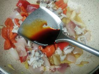 茄汁墨鱼卷的做法步骤：7