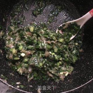 韭菜肉末煎蛋的做法步骤：1