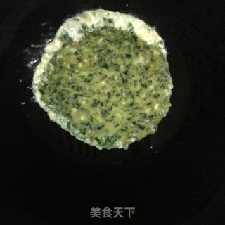 韭菜肉末煎蛋的做法步骤：5