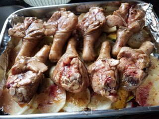 蔬菜烤鸡腿的做法步骤：9