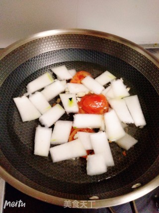 番茄川汤肉的做法步骤：3