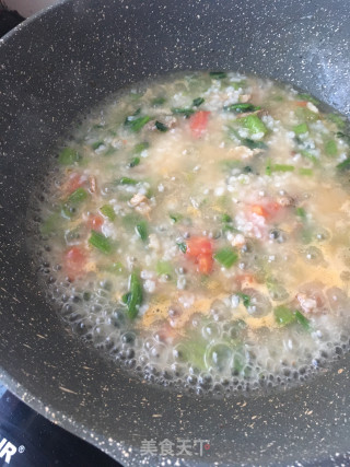 猪肉菠菜粥的做法步骤：13