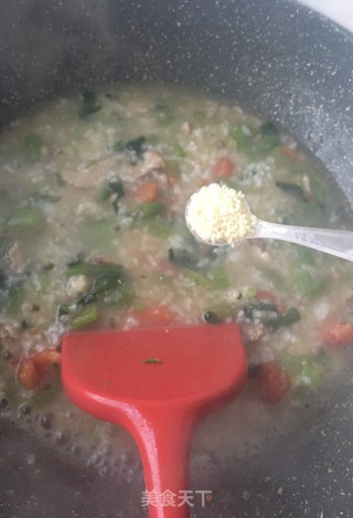猪肉菠菜粥的做法步骤：14