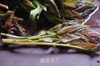 香椿炒鹅蛋的做法步骤：2