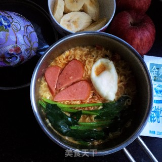 鸡蛋酸辣豚骨面的做法步骤：8