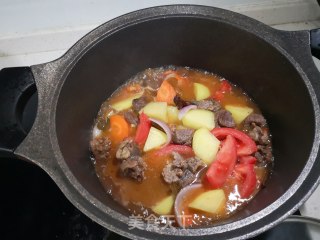 番茄土豆炖牛肉的做法步骤：6