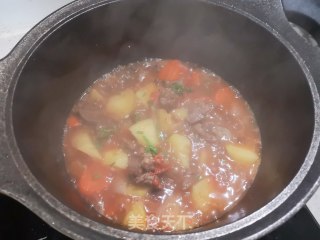 番茄土豆炖牛肉的做法步骤：7