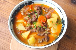 番茄土豆炖牛肉的做法步骤：8