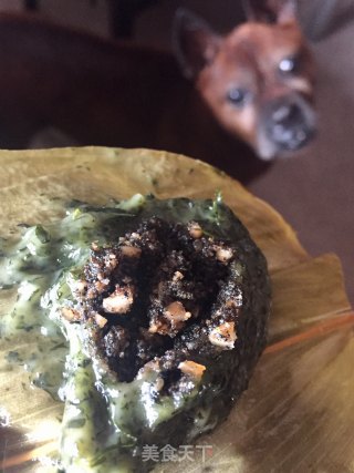 黑芝麻花生青团的做法步骤：10