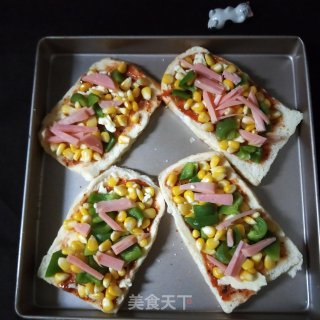 吐司版披萨的做法步骤：8