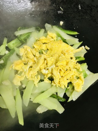莴笋炒蛋的做法步骤：6