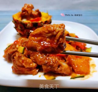 糖醋菠萝排骨的做法步骤：11