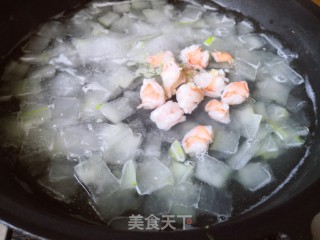 冬瓜虾汤的做法步骤：5