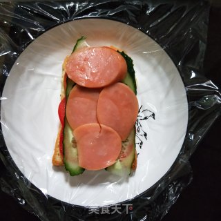 吐司版口袋面包的做法步骤：7