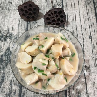虾皮葱香焖山药的做法步骤：8