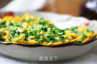 韭菜糊饼的做法步骤：14