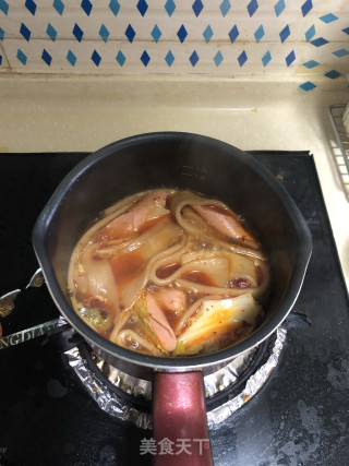 酸辣火腿肠宽粉（超开胃的酸辣味）的做法步骤：4