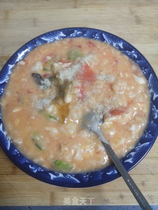 鸡蛋西红柿疙瘩汤的做法步骤：7