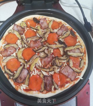 美味披萨～电饼铛版的做法步骤：7