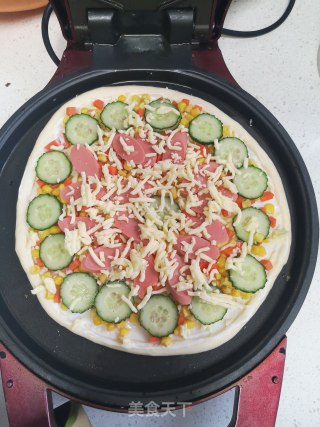 美味披萨～电饼铛版的做法步骤：9