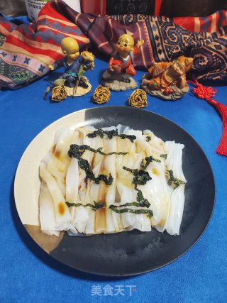 紫苏叶酱油蒸陈村粉的做法步骤：7