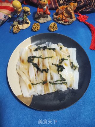 紫苏叶酱油蒸陈村粉的做法步骤：8