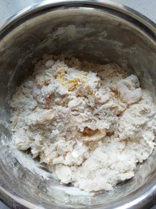 无黄油版蜂蜜牛角包的做法步骤：1