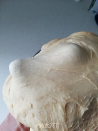 无黄油版蜂蜜牛角包的做法步骤：2
