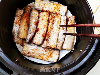 空气炸锅香煎刀鱼的做法步骤：5