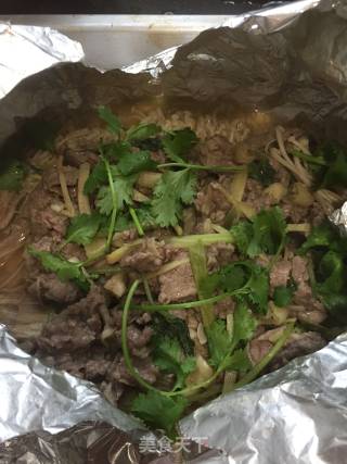 锡纸牛肉的做法步骤：5