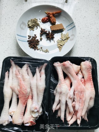 卤鸡爪#肉菜#的做法步骤：1