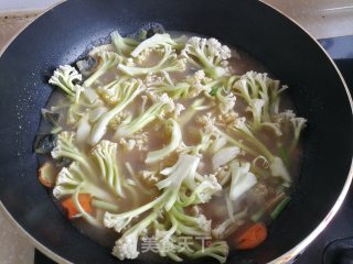 上汤花菜的做法步骤：5