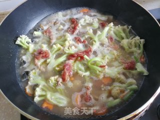 上汤花菜的做法步骤：6