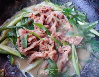 #肉菜#葱爆羊肉片的做法步骤：7