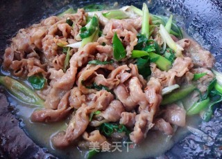 #肉菜#葱爆羊肉片的做法步骤：8