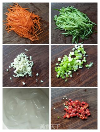 五色拌菜的做法步骤：3