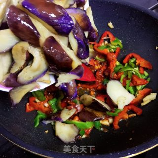 酱爆茄子的做法步骤：9