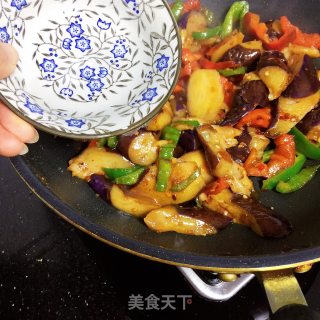 酱爆茄子的做法步骤：10