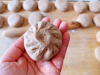 黑全麦豆沙烧饼的做法步骤：8