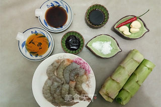 青笋拌虾仁的做法步骤：1