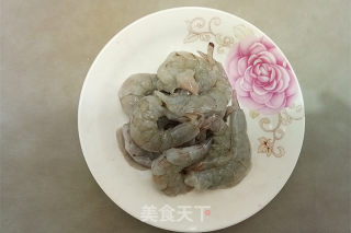青笋拌虾仁的做法步骤：4