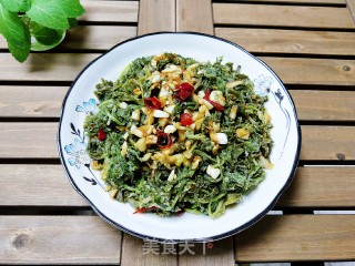 粉蒸艾叶的做法步骤：11