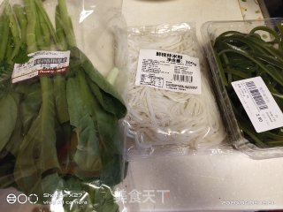 海带青菜米粉的做法步骤：1