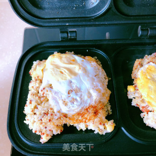 藜麦饭蛋堡的做法步骤：7