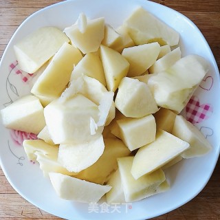肉煎香菇土豆的做法步骤：2