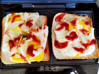 三明治的做法步骤：3